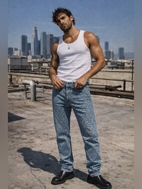 Diesel 1995 Monogram Jeans Size 33 Slim Straight Glenn Martens Era Certilogo